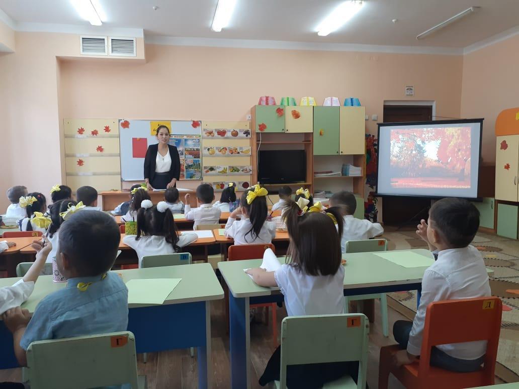 Ересек "Тұлпар" тобының "Күздің белгілері" атты ашық оқу қызметі ұйымдастырылған