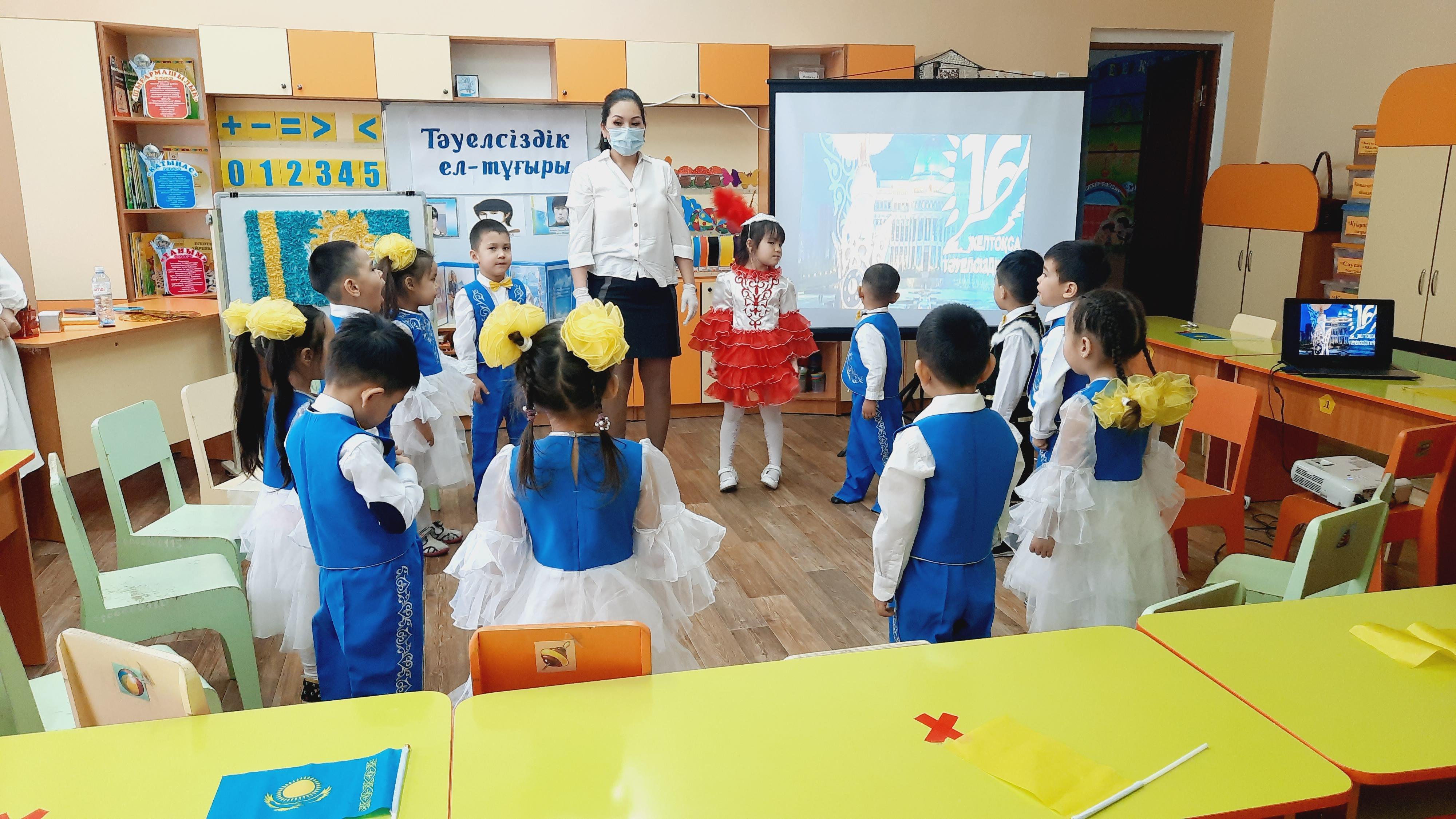 Ересек "Бәйтерек" тобының "Тәуелсізідік тірегім " атты тақырыптық оқу қызметі ұйымдастырылды.